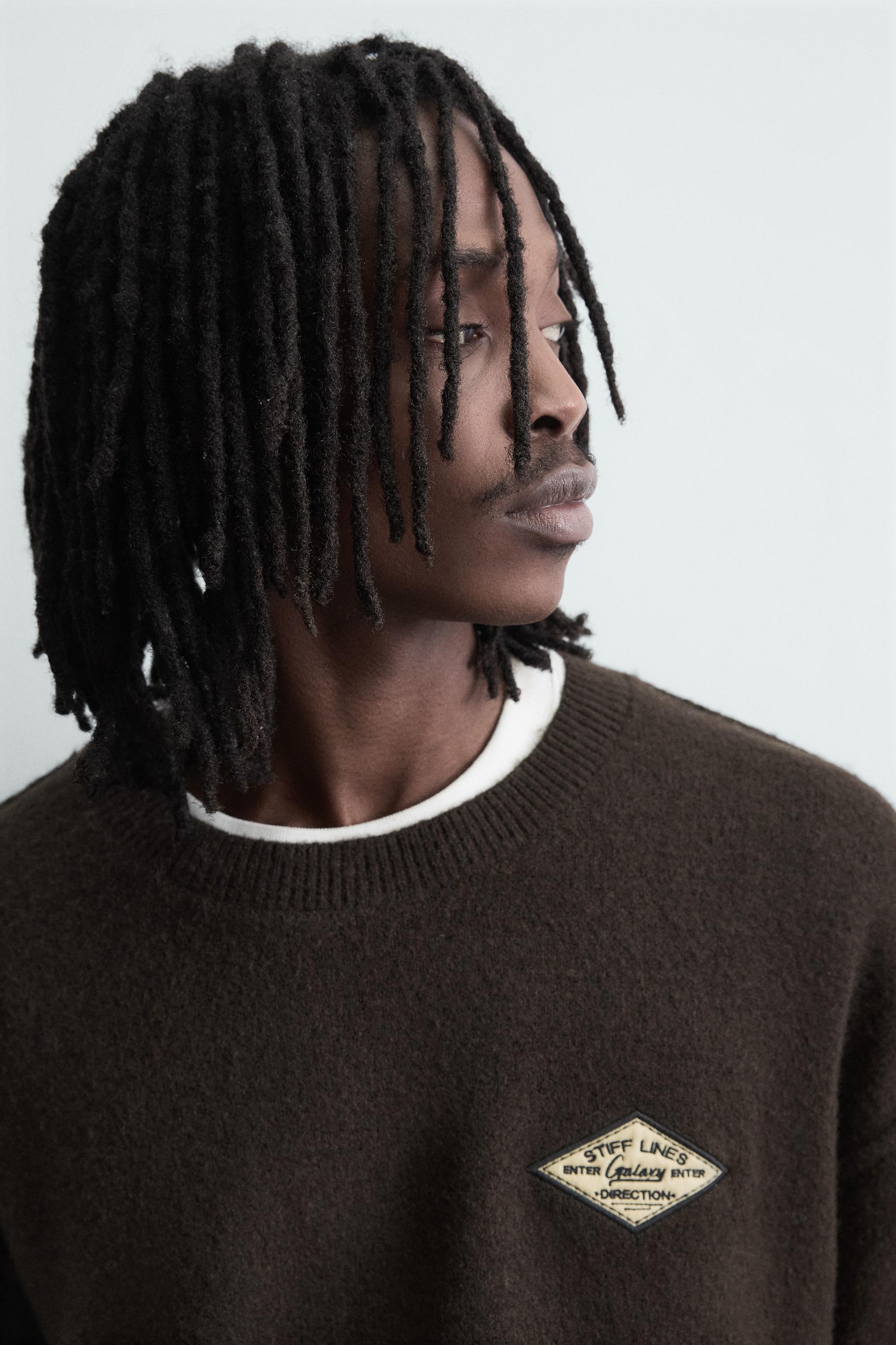 PULL EN JACQUARD AVEC INSCRIPTION